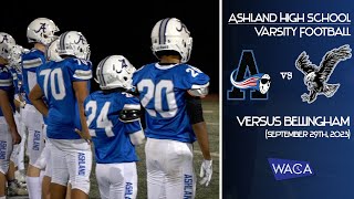 Ashland High School Varsity Football vs Bellingham High School September 29th 2023 [upl. by Ereynihc]