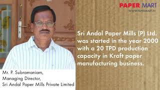 Sri Andal Paper Mills Going for Major Expansion [upl. by Angi]