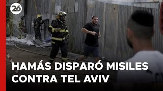 HAMÁS disparó MISILES contra TEL AVIV en el ANIVERSARIO DE SU ATAQUE  26Global [upl. by Ketti]