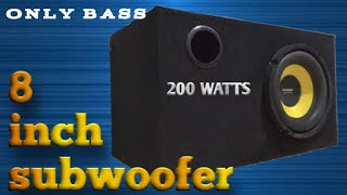 How to Make a 8inch Subwoofer Box  Car Subwoofer System 12V 200watts  DIY Subwoofer Box Make 2021 [upl. by Asiuqram]