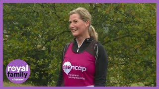 Countess of Wessex Takes Part in Virtual London Marathon [upl. by Nierman]