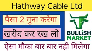 Hathway Cable LTD SHARE  NEXT TARGET  LATEST NEWS STOCK ANALYSIS hathwaycablenewstoday nifty50 [upl. by Eednil]