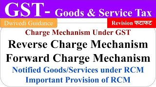 Reverse Charge Mechanism Reverse Charge Mechanism in GST Reverse Charge Mechanism in GST bcom [upl. by Gastineau814]