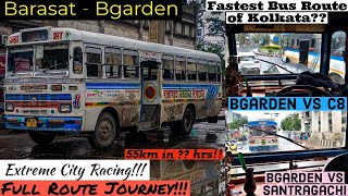 Is this the Fastest Bus Route of Kolkata🔥Barasat  BGarden Full Route Journey😍 Faster than L238🤔 [upl. by Gherardo]