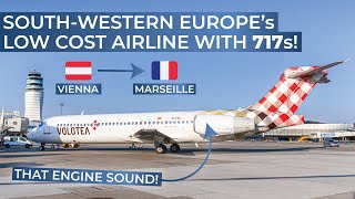 TRIPREPORT  Volotea ECONOMY  Boeing 717  Vienna  Marseille [upl. by Desiri]