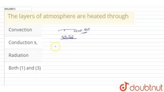 The layers of atmosphere are heated through [upl. by Acinehs]