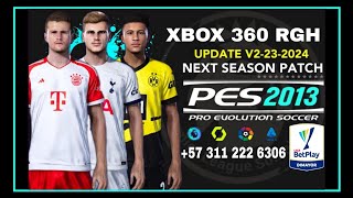 PES 2013 PARA XBOX 360 RGH TEMPORADA 2024 COPA AMÉRICA USA 2024 KITS BETPLAY [upl. by Neils]