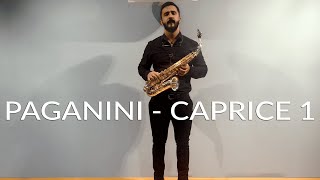 Paganini  Caprice N1 for Alto Saxophone [upl. by Barbra422]