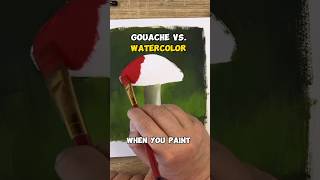 Gouache vs watercolor shorts [upl. by Roer]