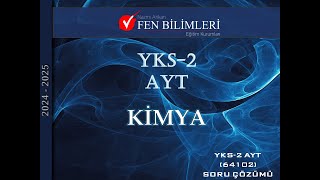 KİMYA YKS2 AYT 64102 [upl. by Hatcher1]