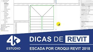 Como criar Escada por Croqui no Revit 2018 DICA [upl. by Ylra]