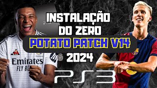 COMO INSTALAR O POTATO PATCH V14 PARA PS3 NOVO EFOOTBALL [upl. by Niad]