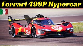 Ferrari 499P Le Mans Hypercar LMH Testing at Pista di Fiorano  April 5 2023 [upl. by Alihs37]