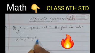 Algebraic expression finding easy method class 6th Standard By jipro education Jk sir [upl. by Neleb]