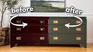 Turning a 40 Thrifted Dresser into a High End Showstopper [upl. by Suneya673]