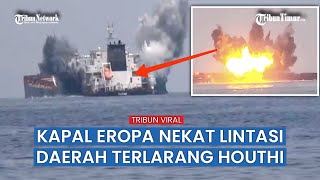 Inggris Tuduh Houthi Kembali Tenggelamkan Kapal di Laut Merah [upl. by Avahc327]