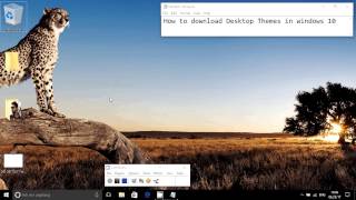 How to download Desktop Themes in windows 10 [upl. by Netsoj]