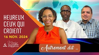 AUTREMENT DIT — étude 7 Heureux ceux qui croient [upl. by Yssor]