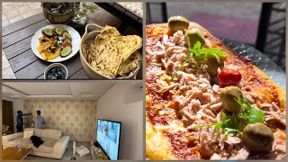 تغيير في ديكور داري وحضرت ابن بيتزا 🍕 [upl. by Kcirddet]