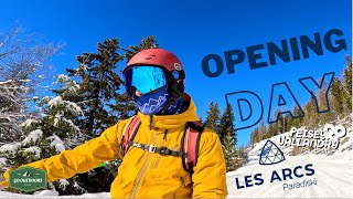 Skiing Les Arcs amp Peisey Vallandry  Opening Day 2023   Ski [upl. by Salema627]