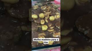 Molho madeira para filé  receita completa no nosso canal [upl. by Nowad]