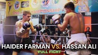 HAIDER FARMAN vs HASSAN ALI  Muay Thai Main Event at ONE JAB 11 [upl. by Ssirk253]