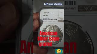 American silver eagle lets keep stacking Quick pickup [upl. by Nevek]