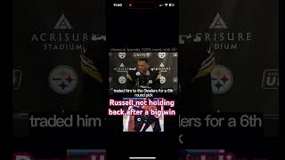 Russell Wilson on Starting Over Justin Fields  100 AIGenerated Press Conference justinfields [upl. by Rraval]