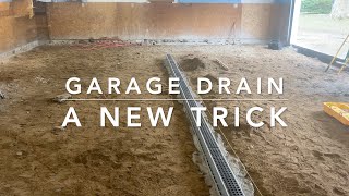 Trench drain instal for a garage [upl. by Calbert]