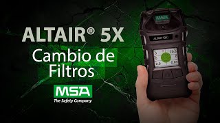 ALTAIR® 5X  Cómo cambiar los filtros Hidrófobos y Antipolvo [upl. by Haizek]