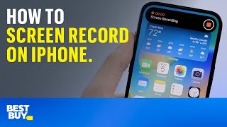 How to screen record on iPhone Tech Tips from Best Buy [upl. by Eirual469]