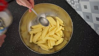 Recette facile frites maison au four  Frites croustillantes sans friture [upl. by Mirisola]