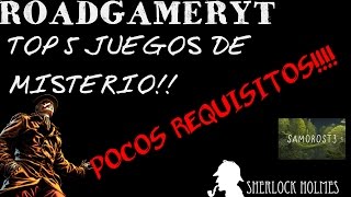 TOP 5 DE JUEGOS DE MISTERIO  POCOS REQUISITOS [upl. by Eenobe82]