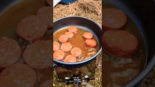 quot🔥 How to Cook Perfect Sausage Delicious Sausage Recipe on the Fire Stovequot relaxing nature fyp [upl. by Ettelracs]