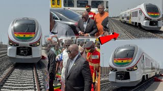 Nana Addo Storms Tema Habour C2 To Commission Tema To Mpakadan UltraModern Railway [upl. by Attolrac547]