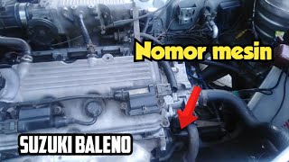 Letak nomor rangka dan nomor mesin suzuki baleno [upl. by Asyl572]