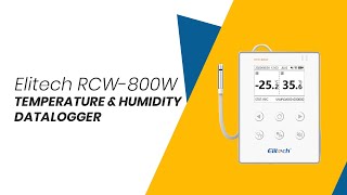 Wifi Temperature and Humidity Logger  Elitech RCW800W  Instrukart [upl. by Annoda800]