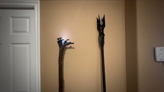 Gandalf staff and Saruman staff by United Cutlery [upl. by Surat]