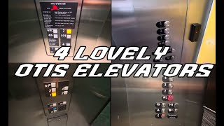 4 Lovely otis hydraulic elevators in edmundston NB CA [upl. by Carlson426]