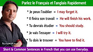 Parlez Français et Anglais  Short amp Common Sentences in French that you can use Everyday [upl. by Yelserp]