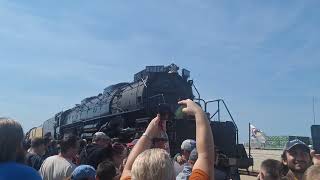 Union Pacific Big Boy 4014 Rochelle IL 9924 [upl. by Ecreip]