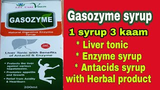 3 in 1 syrup with benefits of Liver tonicEnzyme and Antacid Gasozyme syrup review [upl. by Gascony463]