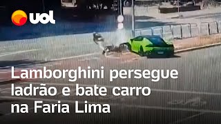 Ladrão rouba Rolex de R 200 mil e é perseguido por Lamborghini em São Paulo veja vídeo [upl. by Marilla745]