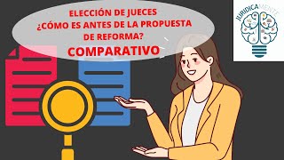 ELECCIÓN DE JUECES  ¿CÓMO ES ANTES DE LA PROPUESTA DE REFORMA  EXPOSICIÓN COMPARATIVA [upl. by Retla]