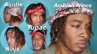 Bandana Styles  4 Easy Ways to Style Your Bandanas  Loc Friendly howtotieabandana dreadlocks [upl. by Sari]