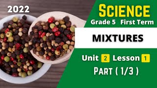 SCIENCE  Grade 5  Mixtures 1  Unit 2  Lesson 1 [upl. by Arrotal]