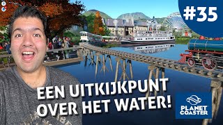 EEN UITKIJKPUNT OVER HET WATER  PLANET COASTER 35 [upl. by Cirtap]