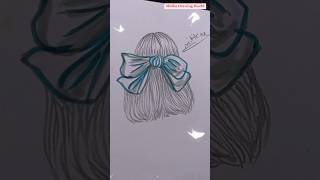 How to draw short hair step by step for beginners hairdrawing shortsdrawing [upl. by Jagir]