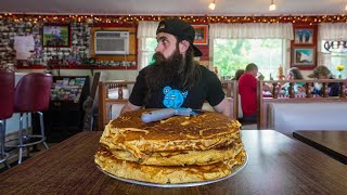 OVER 1000 PEOPLE HAVE FAILED THIS PANCAKE CHALLENGE IN VERMONT  BeardMeatsFood [upl. by Range788]