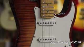 Fender Select Strat in Dark Cherry Burst  Quick Look [upl. by Ranit]